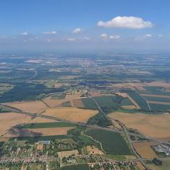 Flugwegposition um 12:28:06: Aufgenommen in der Nähe von Kreis Nagykanizsa, Ungarn in 1138 Meter